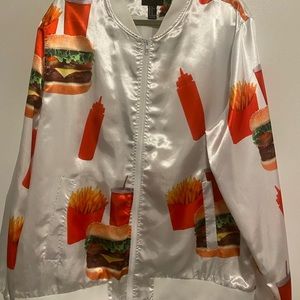 Men’s XL satin bomber jacket